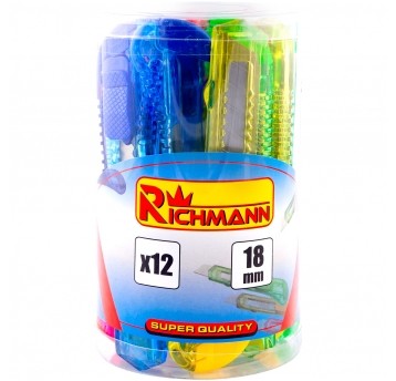 RICHMANN NÓŻ DO TAPET 18mm W TUBIE 12szt.