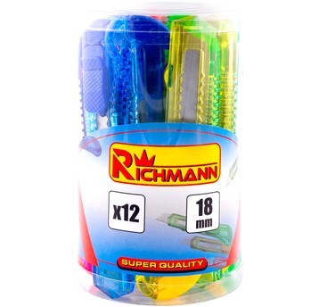 RICHMANN NÓŻ DO TAPET 18mm W TUBIE 12szt.