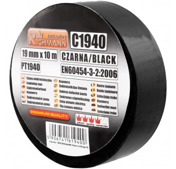 RICHMANN TAŚMA IZOLACYJNA 19mm 10m CZARNA C1940