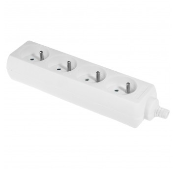 SHARKNES GNIAZDO CZTEROKROTNE 2P+Z BIAŁY SH-70106