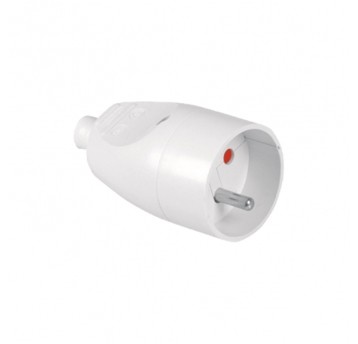 SHARKNES GNIAZDO POJEDYŃCZE 2P+Z BIAŁY SH-70100