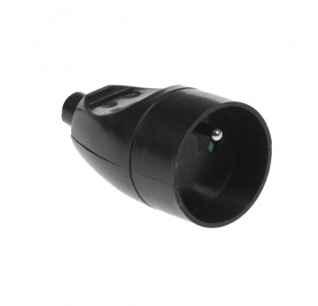 SHARKNES GNIAZDO POJEDYŃCZE 2P+Z CZARNY SH-70101