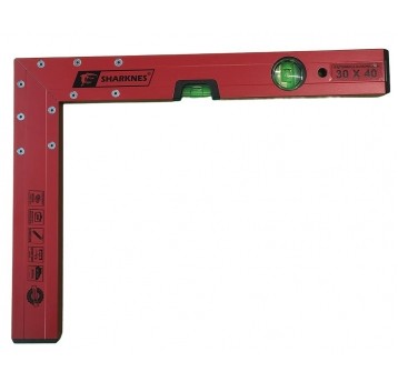 SHARKNES KĄTOWNICA BUDOWLANA 30x40cm PION/POZIOM
