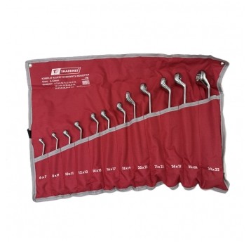 SHARKNES KOMPLET KLUCZY OCZ. ODGIĘTYCH 12szt 6-32