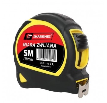 SHARKNES MIARA ZWIJANA 5m/ 19mm GUMOWANA SH-51116