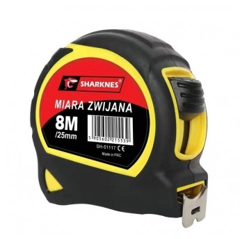SHARKNES MIARA ZWIJANA 8m/ 25mm GUMOWANA SH-51117