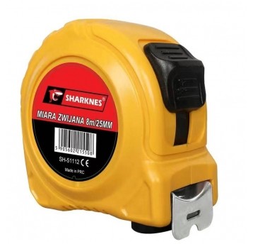 SHARKNES MIARA ZWIJANA 8m/ 25mm ŻÓŁTA SH-51112