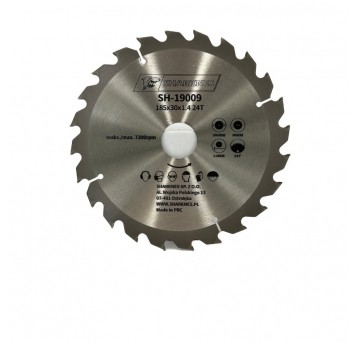 SHARKNES PIŁA TARCZOWA WIDIOWA 185x30x1.4 24z