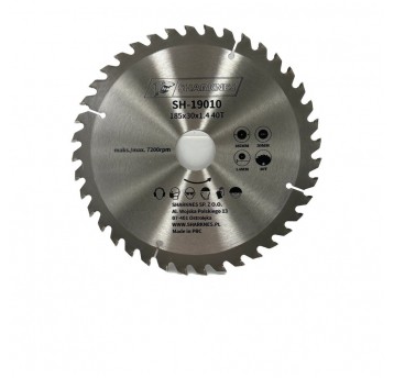 SHARKNES PIŁA TARCZOWA WIDIOWA 185x30x1.4 40z