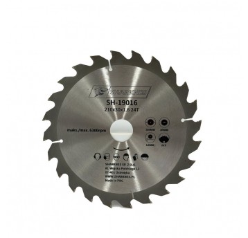 SHARKNES PIŁA TARCZOWA WIDIOWA 210x30x1.6 24z