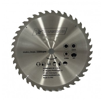 SHARKNES PIŁA TARCZOWA WIDIOWA 450x30x2.4 40z