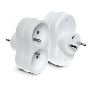 SHARKNES ROZGAŁĘŹNIK 2X2P+Z BIAŁY SH-70119