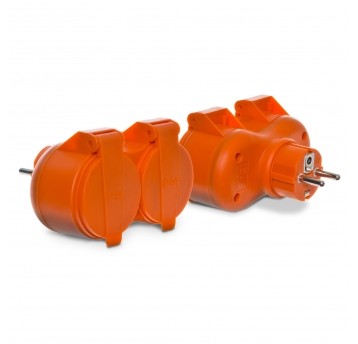 SHARKNES ROZGAŁĘŹNIK 2X2P+Z POM. IP44 SH-70120