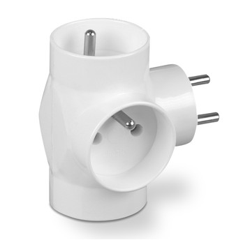 SHARKNES ROZGAŁĘŹNIK 3X2P+Z BIAŁY SH-70122