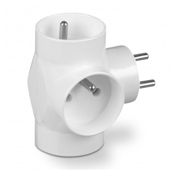 SHARKNES ROZGAŁĘŹNIK 3X2P+Z BIAŁY SH-70122