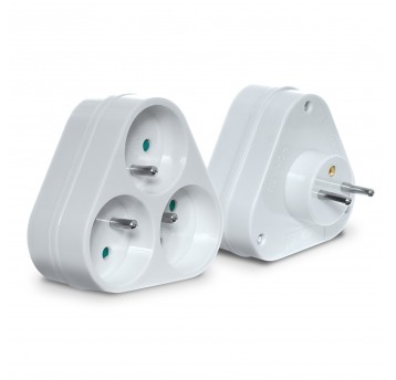 SHARKNES ROZGAŁĘŹNIK 3X2P+Z BIAŁY SH-70123