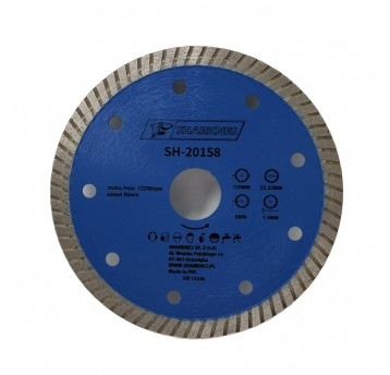 SHARKNES TARCZA DIAM CERAMIKA 125X8X22,23mm