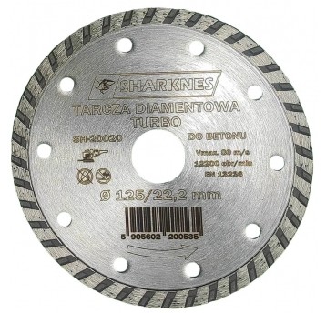 SHARKNES TARCZA DIAM. TURBO 125mm SH-20020