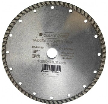 SHARKNES TARCZA DIAM. TURBO 230mm SH-20023