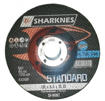 SHARKNES TARCZA DO METALU 27 125x6,0x22 95A STAND