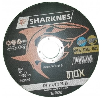 SHARKNES TARCZA DO METALU 41 125x1,0x22 99A INOX