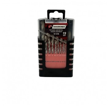 SHARKNES WIERTŁA DO METALU HSS STANDARD 19szt 1-10