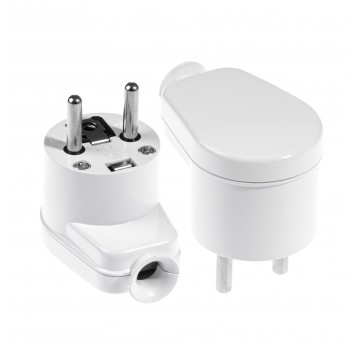 SHARKNES WTYCZKA KĄTOWA 2P+Z BIAŁY SH-70108