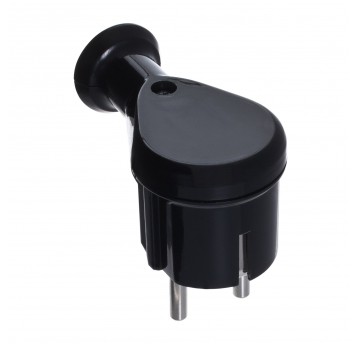 SHARKNES WTYCZKA KĄTOWA 2P+Z SCHUKO CZARN SH-70117