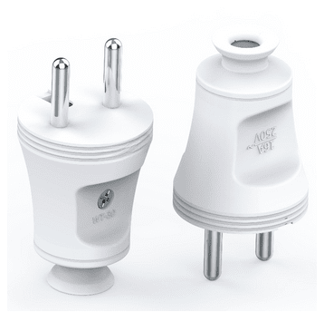 SHARKNES WTYCZKA PROSTA 2P+Z BIAŁY SH-70112