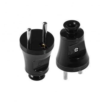 SHARKNES WTYCZKA PROSTA 2P+Z CZARNY SH-70113