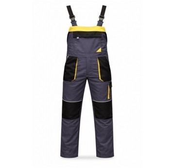 SPODNIE ROBOCZE OGR. STRIKER GREY/BLACK/YE roz.52