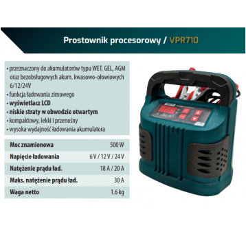 VANDER PROSTOWNIK MIKROPROCESOROWY VPR710 LCD